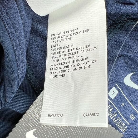 Nike Tanktini Women's Size Small Blue Athletic Beach Stretch Swim Swimsuit Top! - Picture 11 of 12